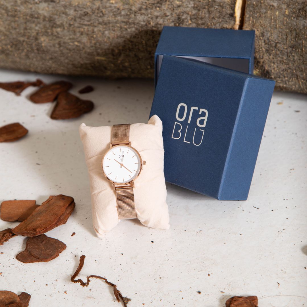 Relógio Feminino Minimalista Rosé