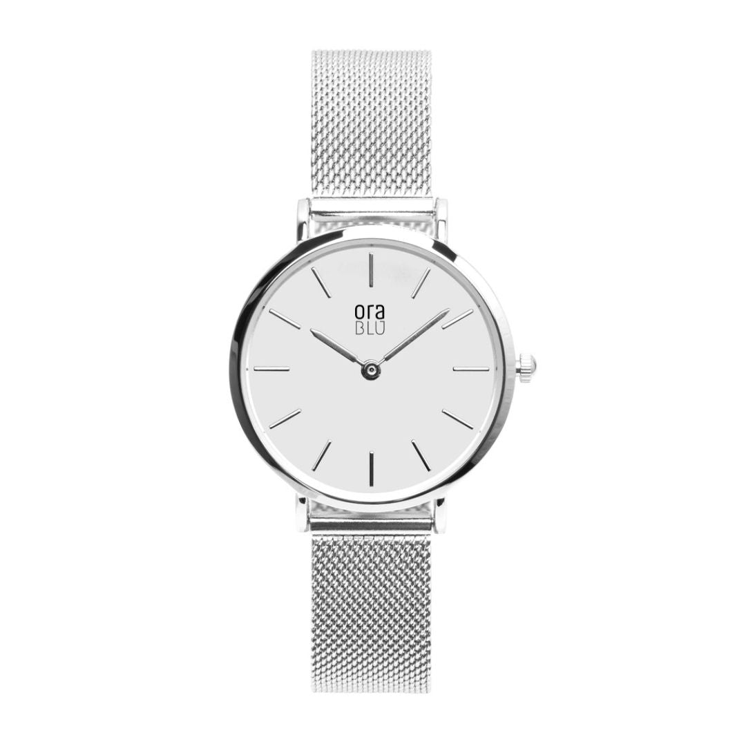 Relógio Feminino Minimalista Silver