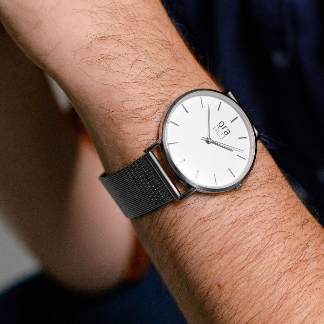Relógio Masculino Minimalista Silver