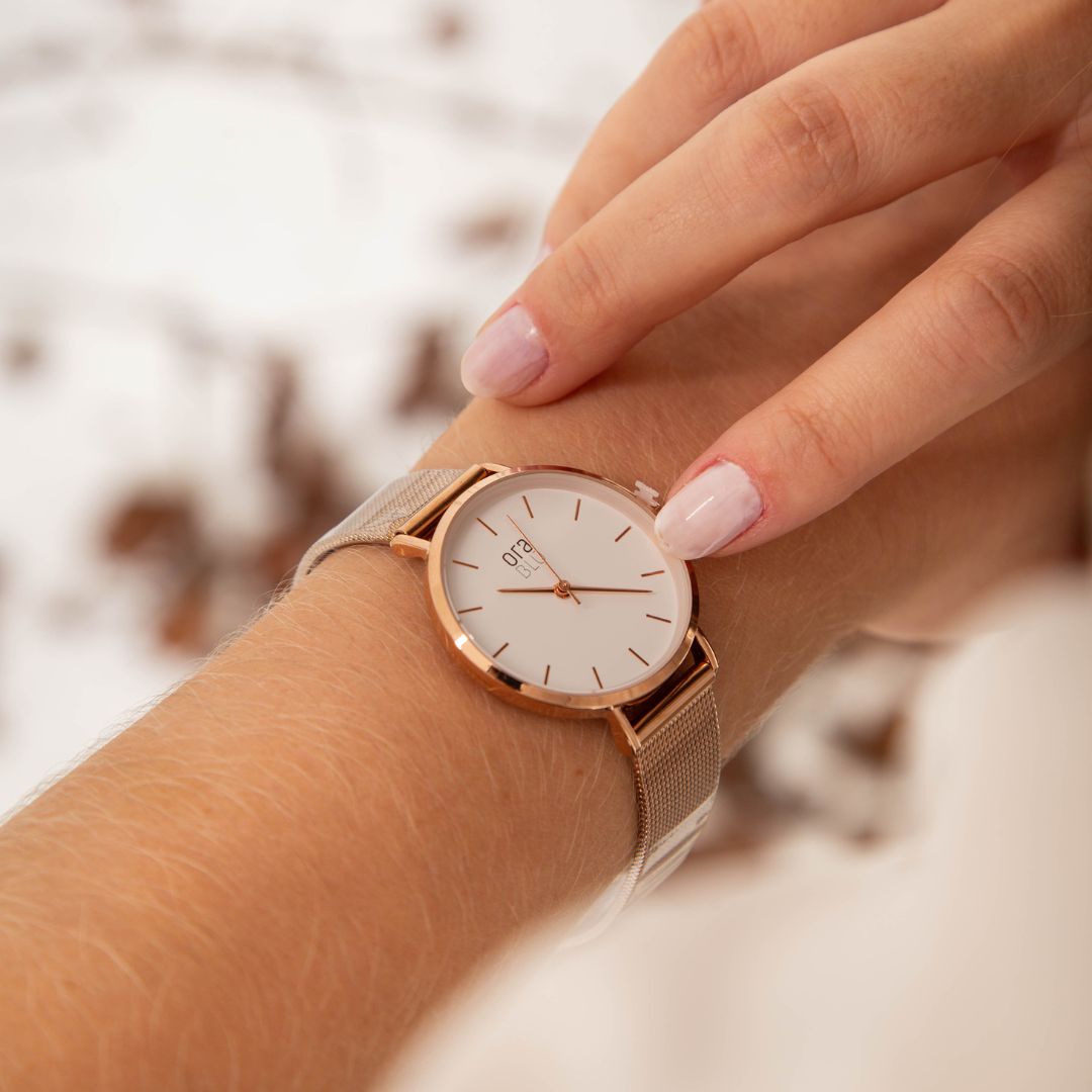 Relógio Feminino Minimalista Rosé