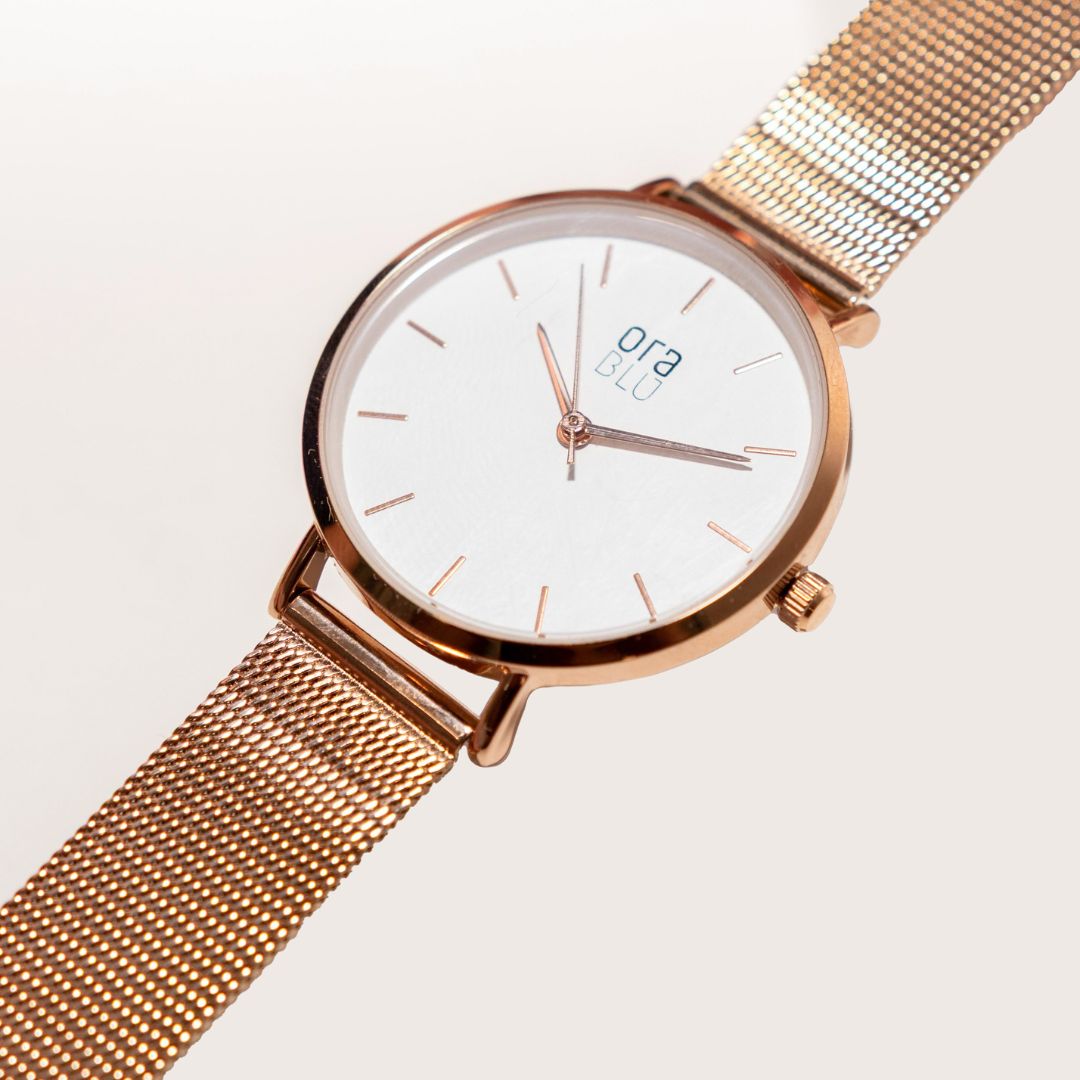 Relógio Feminino Minimalista Rosé